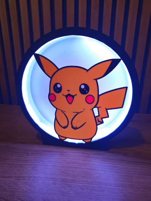 Lampka nocna dla dzieci LED RGB  pokemon , minecraft, personalizowane