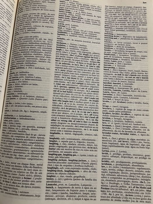 Dicionários inglês-português e português-inglês