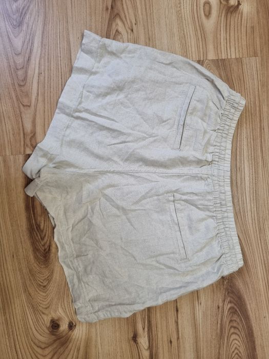 Spodenki szorty H&M S 36 Len viskoza