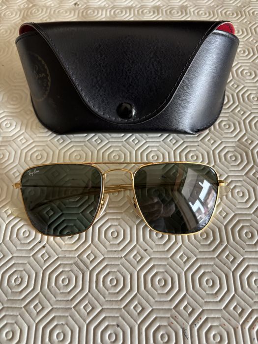 Oculos Rayban de piloto, lentes “BL” verdes…