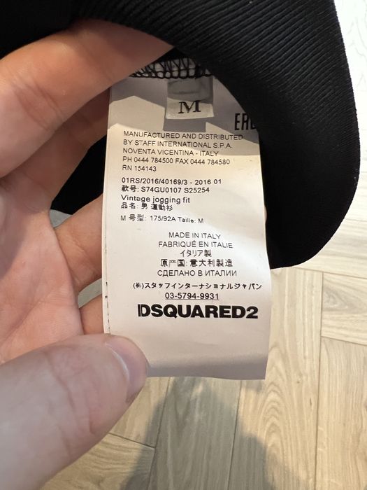 Czarna bluza dsquared2 rozm M dsq dsquared