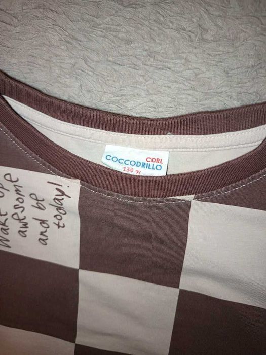 Bluza dla dziewczynki z Coccodrillo /szachownica; roz.134