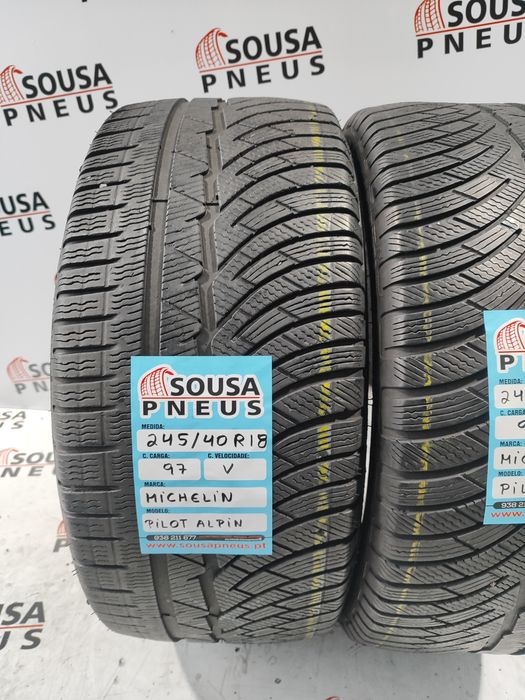 2 pneue semi novos 245/40R18 Michelin - Oferta dos Portes