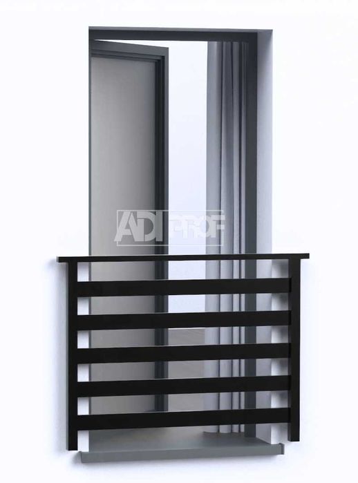 Balkon francuski aluminiowy – producent | RAL | Na wymiar Balustrada