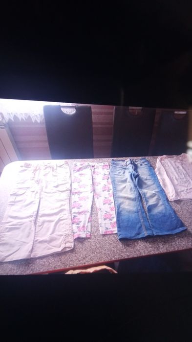 Ubrania zestaw komplet ubrań 134 do 140 dziewczynka na podwórko 36 szt