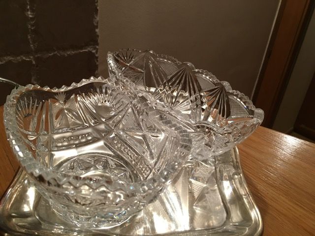 Конфетницы, вазы из хрусталя