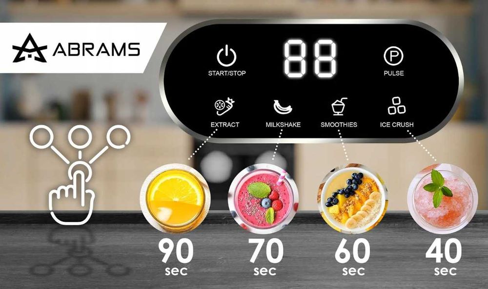 Blender Kielichowy 1500W Mikser 1,5l Bidon 600Ml Ostrza Tytanowe