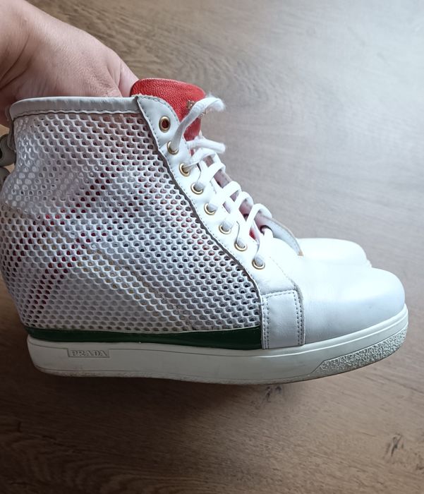 Sneakersy adidasy Prada Milano 39 skóra siatka