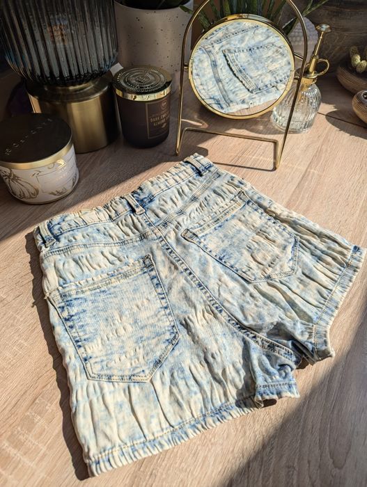 Spodenki z wysokim stanem high waisted danim jeans shorts y2k