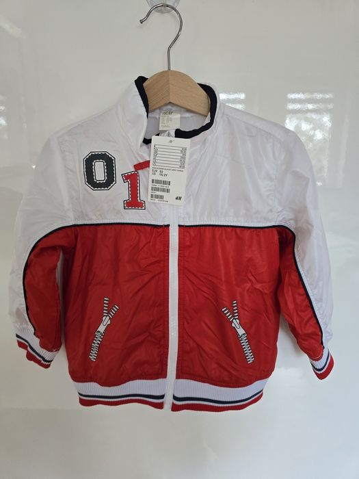 H&M-Nowa cienka, przejściowa kurtka dla chłopca r.92cm