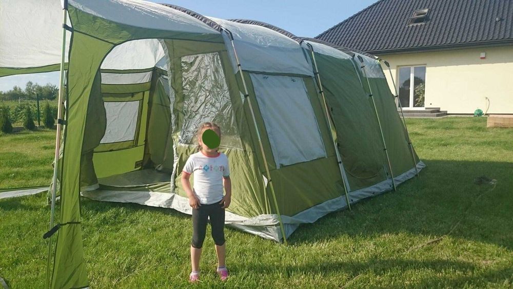 Potężny 6-osobowy namiot Skandika Saturn w doskonałym stanie