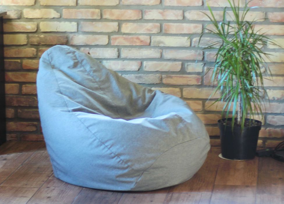 Дизайнерське  Крісло мішок,  Джинсове, XXXL Чесна ціна, є в наявності.
