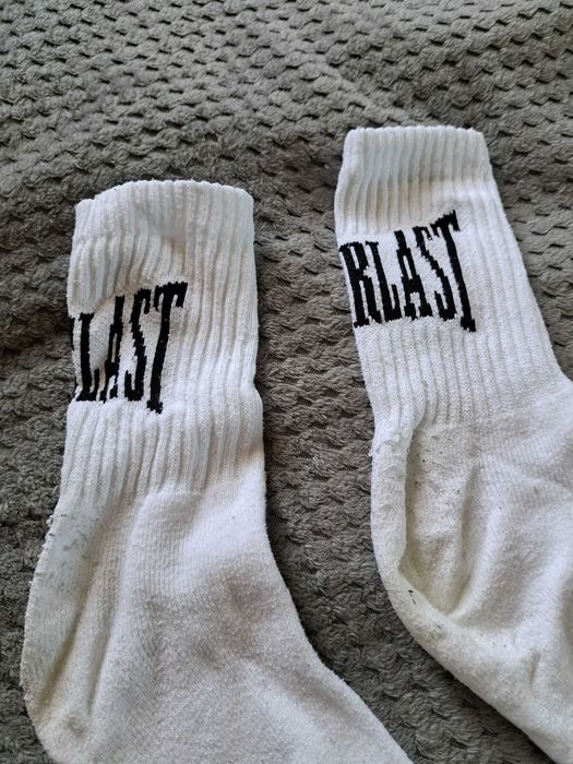 skarpety męskie mega wysokie Białe skarpetki Everlast 41-46