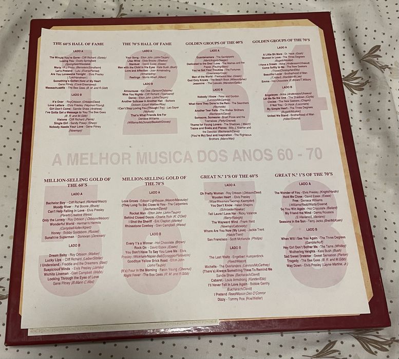 Coleção Completa 8 Discos Vinil – A Melhor Música dos Anos 60-70 – Reader’s Digest