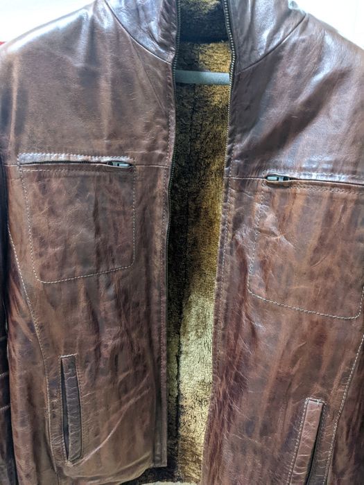 Натуральна чоловіча дублянка/куртка