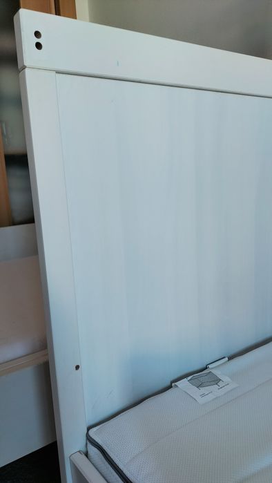 Conjunto 3 peças Cama grades/Berço Sundvik IKEA + Colchão