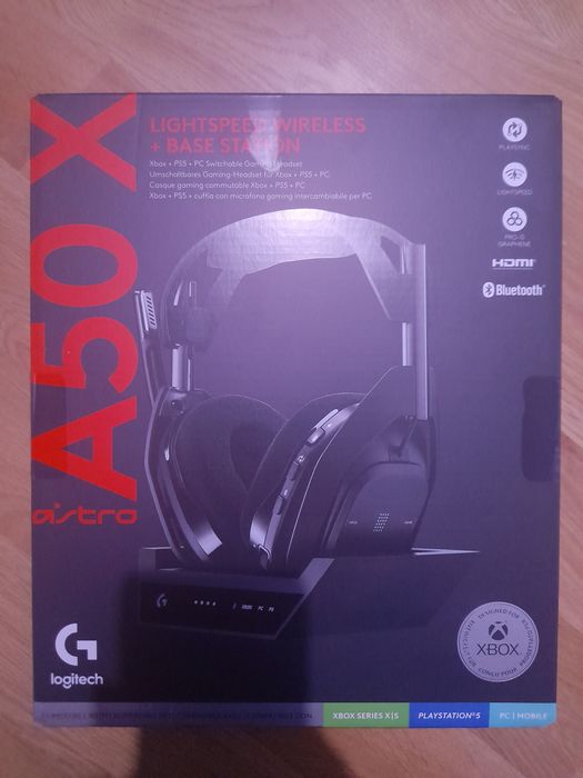 słuchawki logitech astro A50 X lightspeed wireless + base station