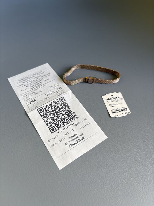 Браслет Pandora, Рожеве золото Пандора Оригінал