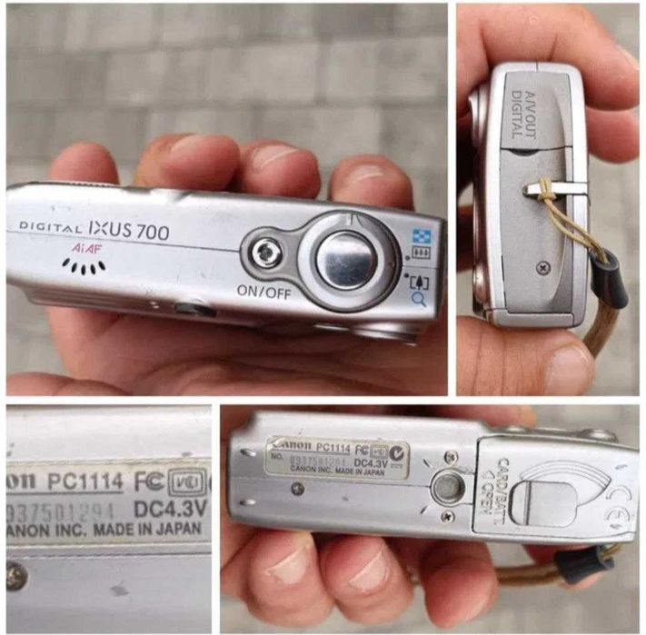легендарна мильничка  Canon IXUS 700 7,1mp 3x Zoom JAPAN+Повний Комплект