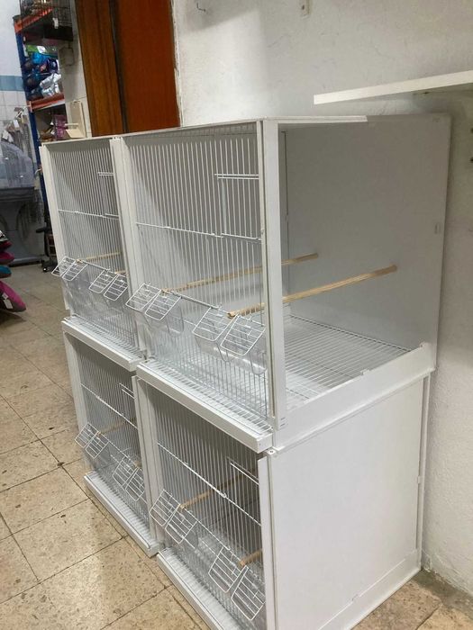 NOVO - Viveiros/Gaiolas de Criação Modulares em PVC 49,5×51,5×57,5cm