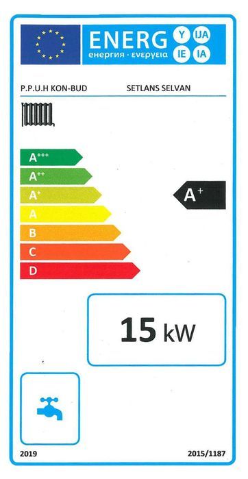 Kocioł / piec SETLANS SELVAN 15kW 5 klasa