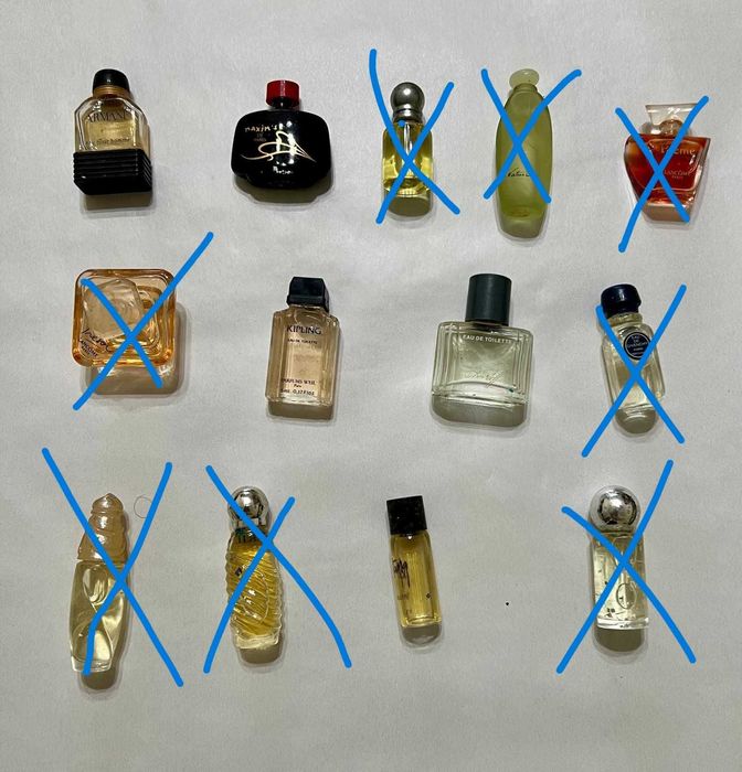 Frasquinhos Miniatura de Perfumes Coleccionáveis
