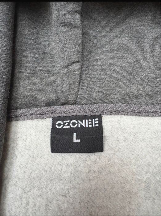 Bluza męska szara z kapturem Ozonee L