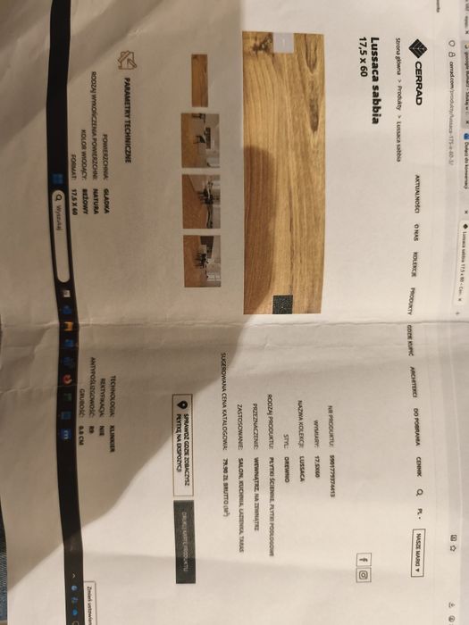 Płytki Cerrad Lussaca sabbia 7,66 m2