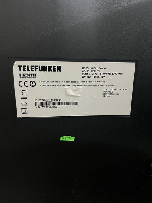 Телевізор Telefunken 43