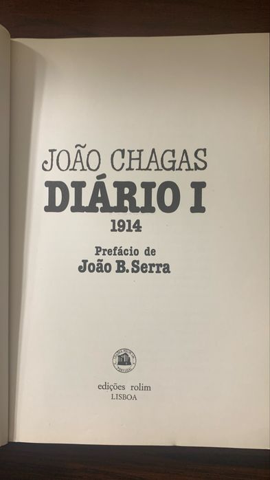 Diário I de João chagas