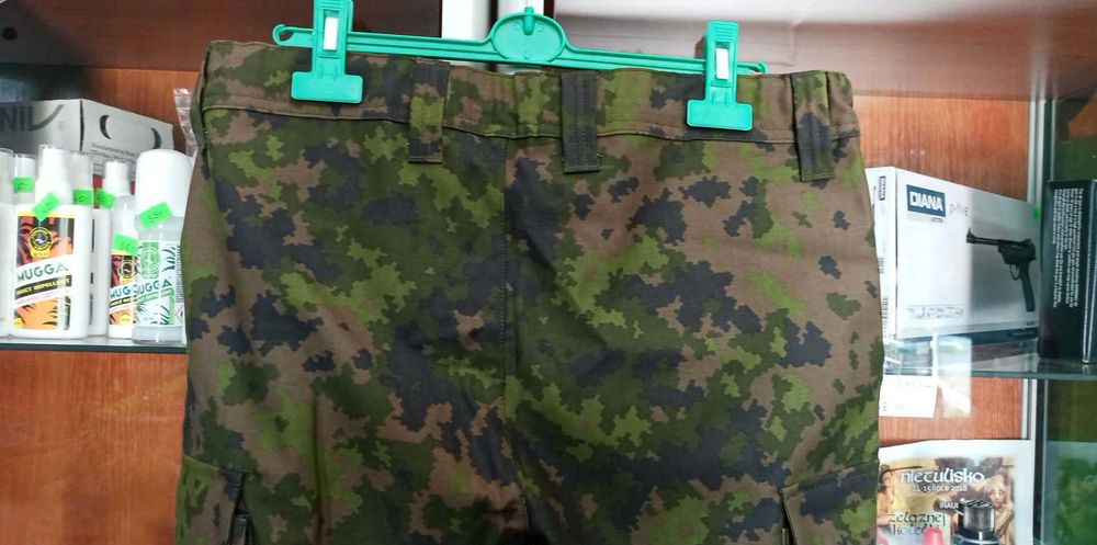 Spodnie Wojskowe Armia Finlandia M05 camo r. 848 (M~L) pas 88-94 jak nowe