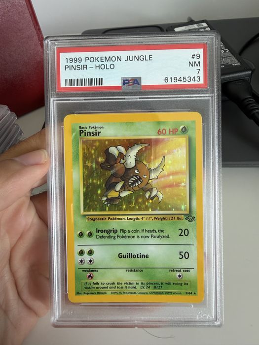 Carta pokemon graded pinsir holo jungle