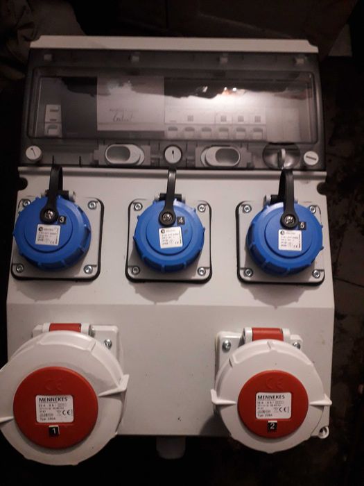 Skrzynka na budowę do garażu rozdzielnia