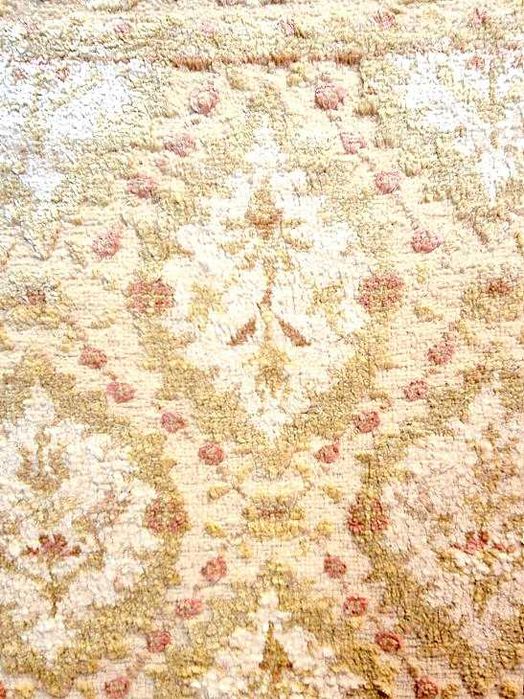 Tapete TURCO OUSHAK (da Anatólia) original de SEDA e LÃ, 195cm x 90cm