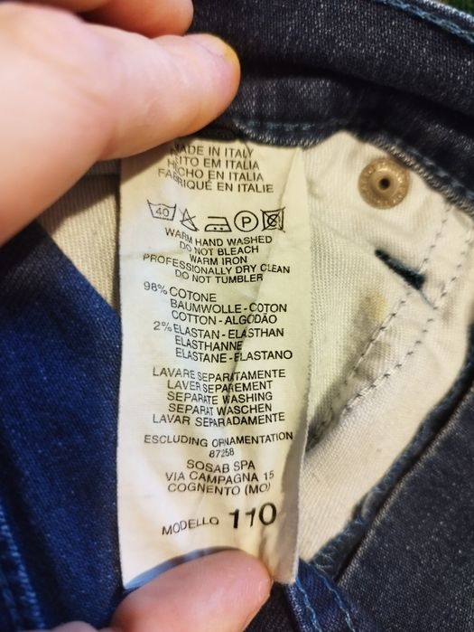 Oryginalne włoskie jeansy damskie Trussardi