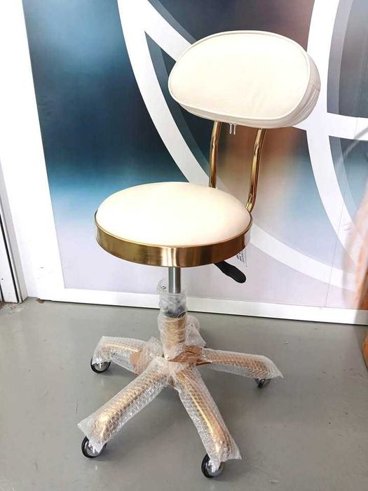 Cadeira de Manicure Douradas - NOVAS