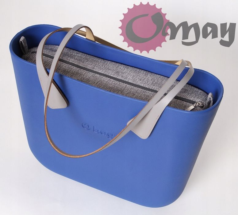 organizer OBAG STANDARD szara efektowna struktura 2 kieszenie OMAY