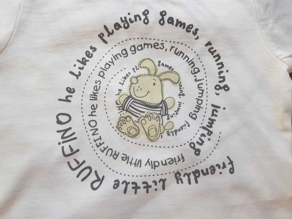 MM Dada – beżowy t-shirt z pieskiem rozm. 74