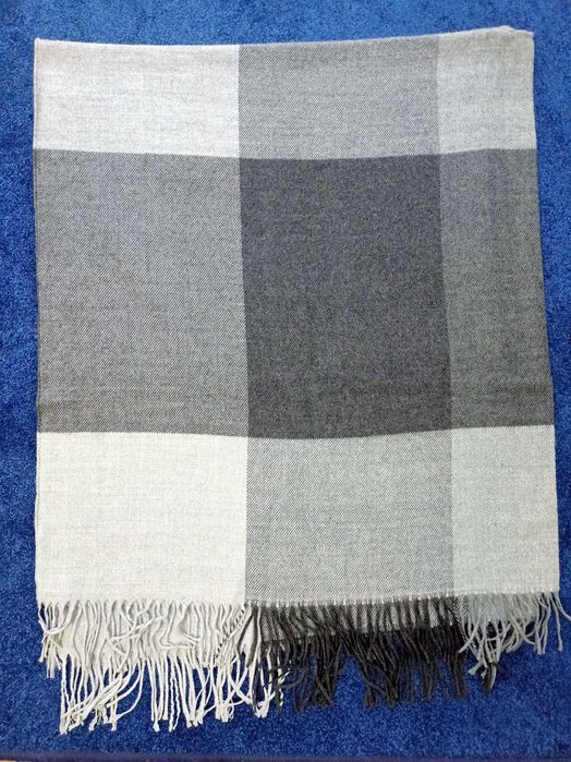 Ponczo szaro - czarne