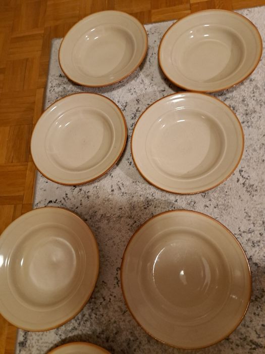 Talerze płytkie I deserowe z Tułowic