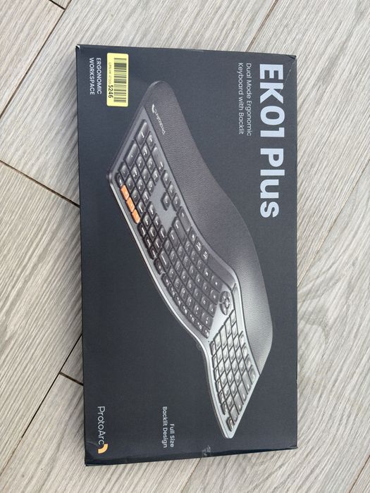 ProtoArc EK01 Plus teclado ergonômico split Bluetooth USB sem fio