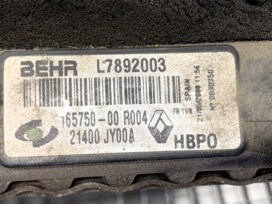 CHŁODNICA WODY RENAULT KOLEOS I 2.0 150KM 21400JY00A RADIATOR