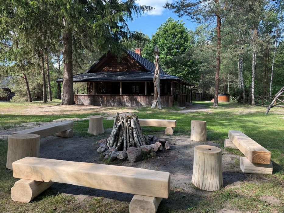 Domek w lesie na odludziu bania, jacuzzi noclegi lubelskie