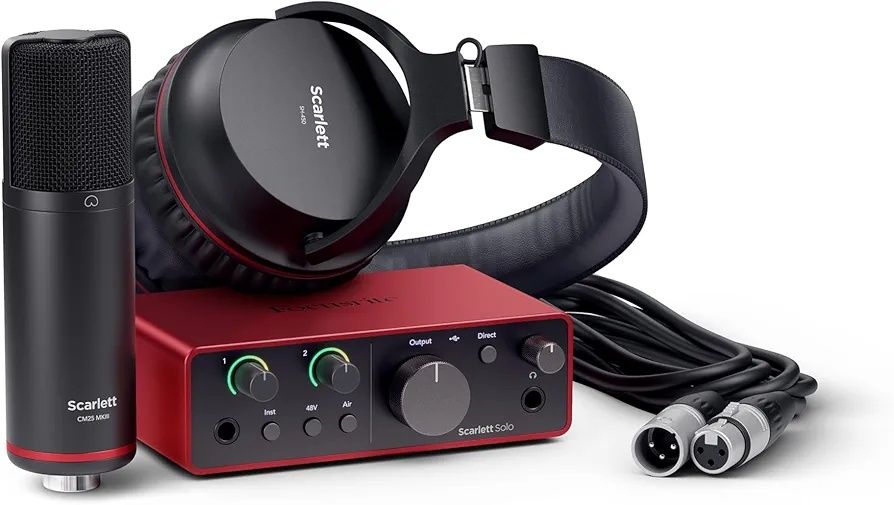 Focusrite Scarlett Solo Studio 4.ª geração.