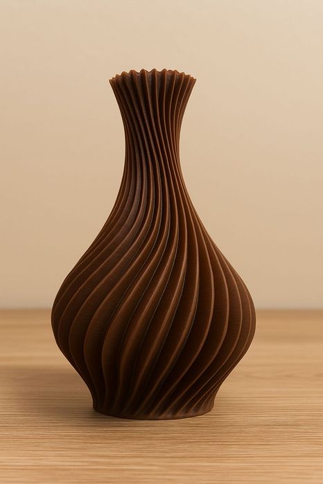 Vaso em espiral minimalista- 15cm