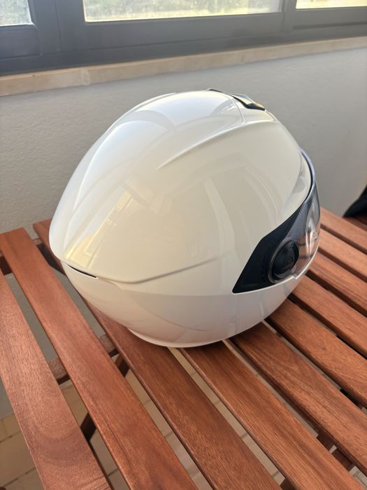 Capatece Airoh ST301 Dual Visor Branco Glossy – Excelente Estado