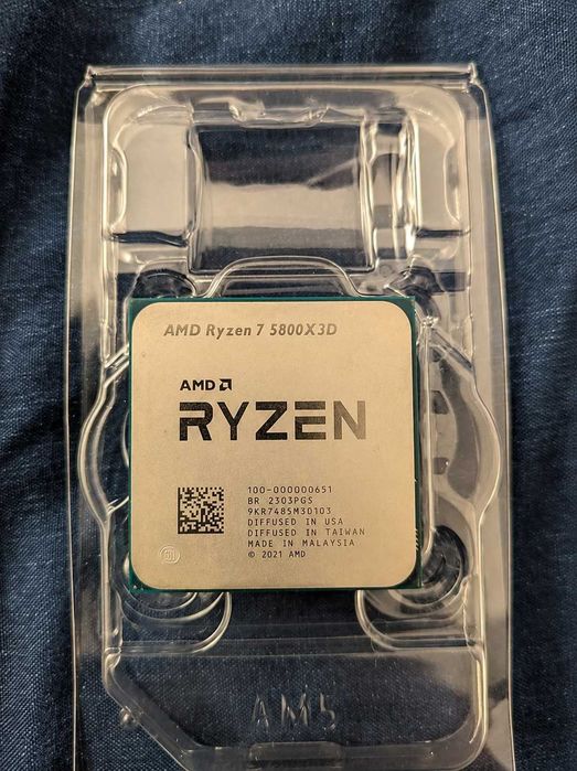 AMD Ryzen 7 5800X3D AM4 8 ядер игровой процессор 3D V-Cache
