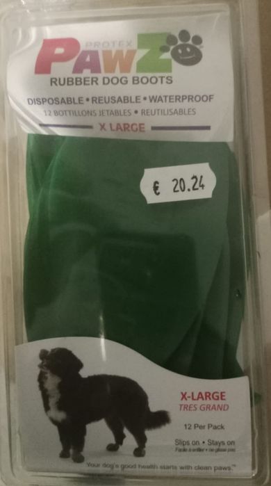 Botas novas em silicone, para cãozinho de porte médio grande