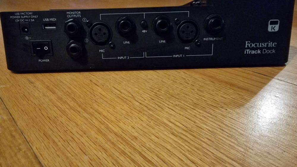 Focusrite itrack dock p ipad- estúdio gravação portátil