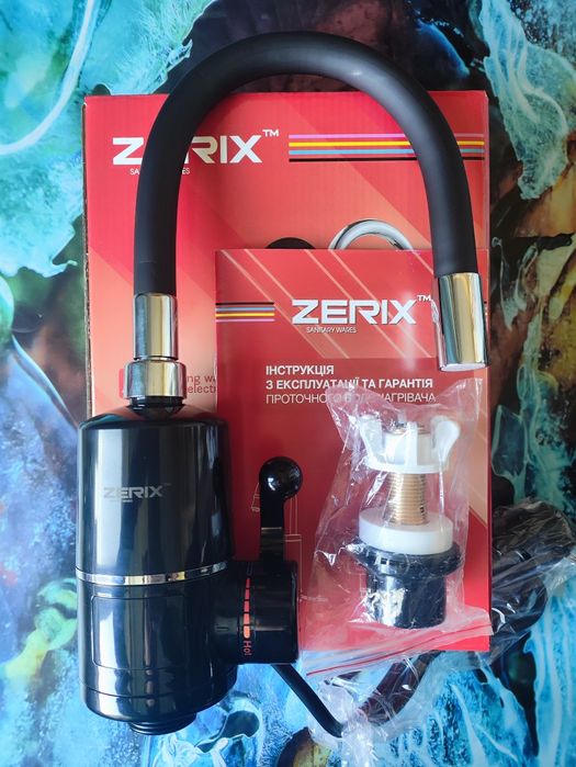 Проточный водонагреватель для кухни,умывальника Zerix ELW 06-ЕF-2Black